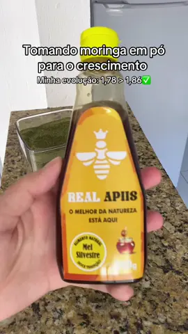 Tomando pó de moringa para o crescimento #moringa #crescimento #GlowUp #altura 