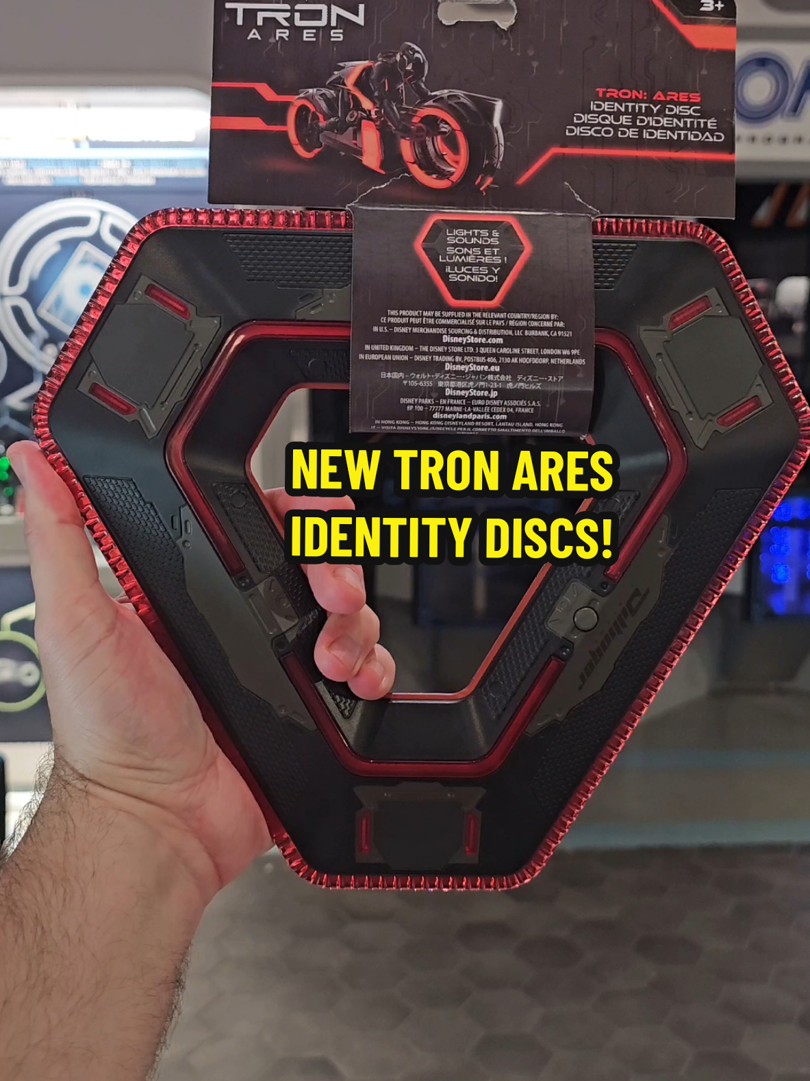 New TRON ARES Identity Disc and new interactive Kevin Flynn Identity Disc at TRON Lightcycle Run Walt Disney World Florida! #tron #tronares #tronlegacy #nin #CapCut @Disney Parks @Disney Products @jaredleto 