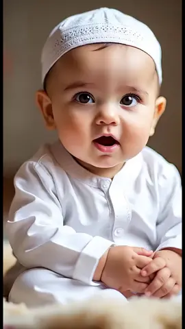 💓 Cute baby is reciting first kalma 💓#RaisingMuslims #QuranKids #MuslimFamily #viralmytiktok #IslamicParenting #cutebaby 