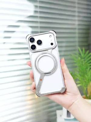 17 Series Creative Z-shaped Metal Rotating Stand Magnetic Phone Case