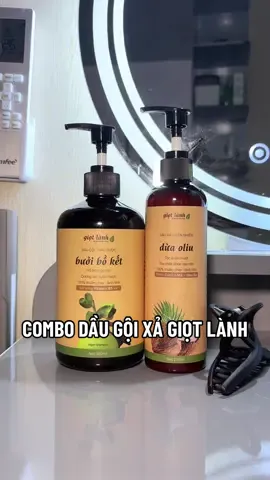 Combo dầu gội xả yêu thích của mình sau sinh là của Giọt lành các mom ạ ☺️ #daugoidau #daugoibuoiboket #dauxaduongtoc #dauxaduaoliu #giotlanh 