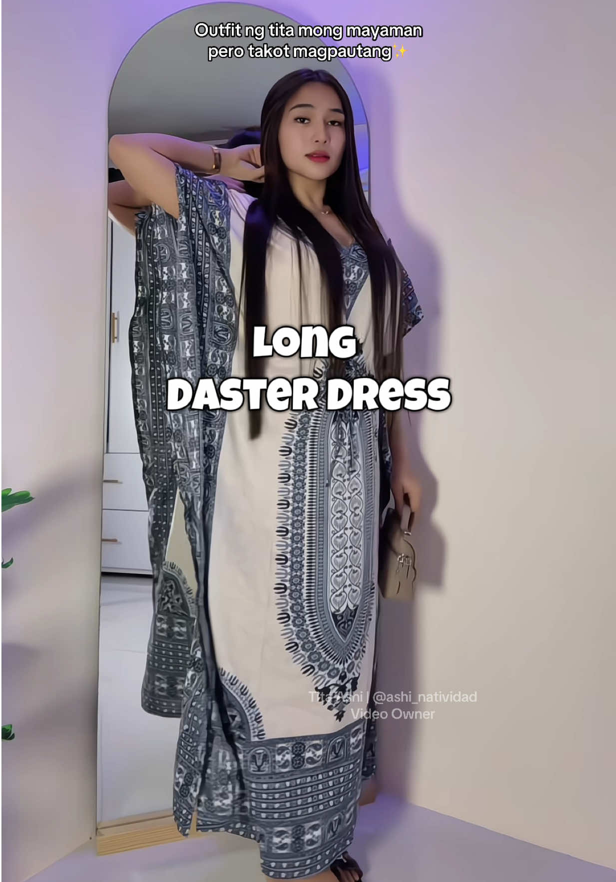 Sosyal Yayamanin Daster! #dasterdress #longdaster #kaftandaster #daster #dasterviral 