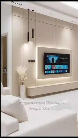 Living room decor and TV screen give beauty to the home . 0595729025☎️ الطائف  #وحدة_تلفزيون #اكسبلورexplore #mediawalldubai #interiordesign #تصميم_و_ديكور 