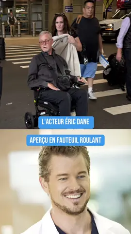 L’acteur Éric Dane en fauteuil roulant. Il souffre d’ALS #sla #ericdane #acteurs #greysanatomy #euphoria 