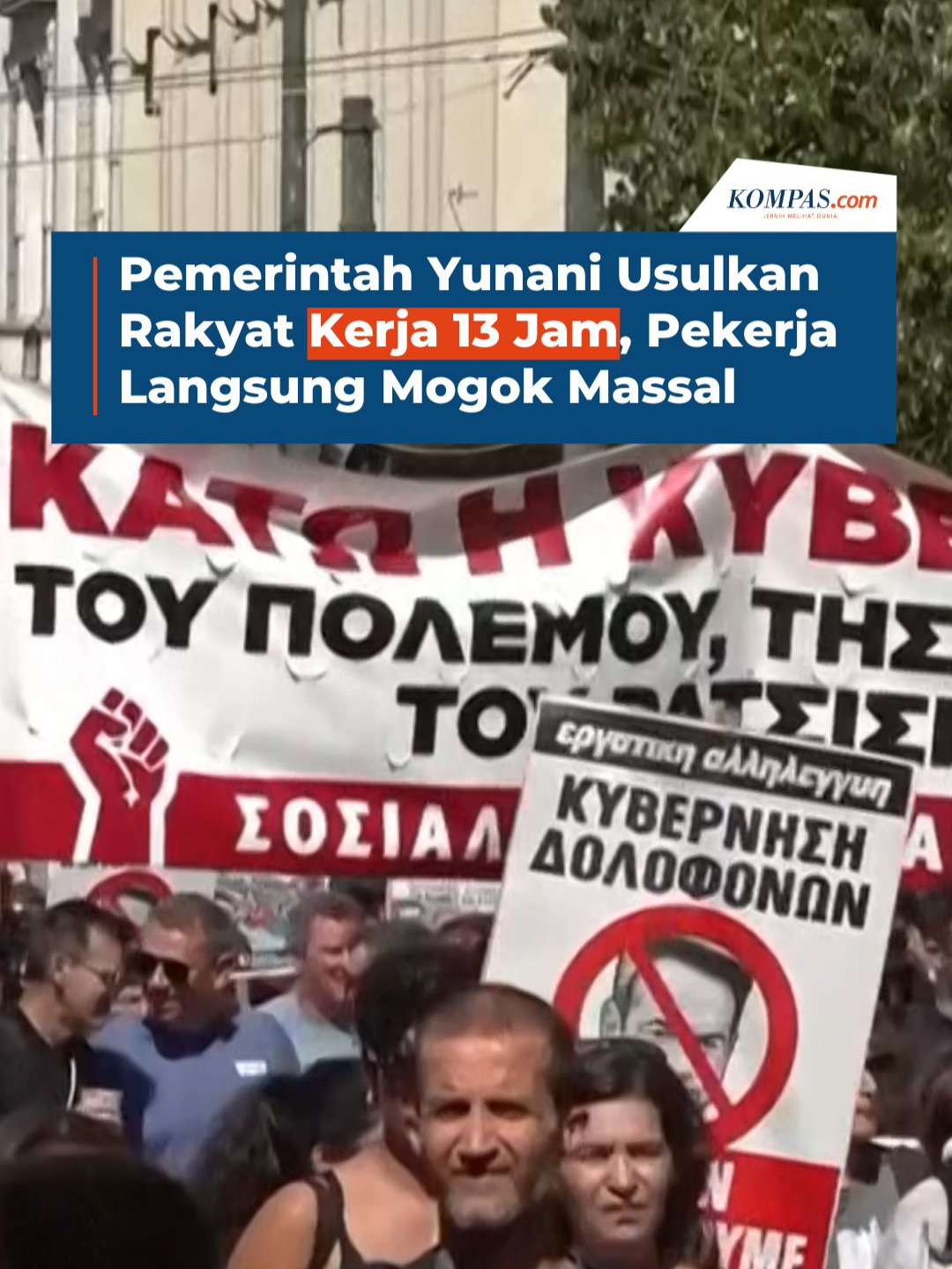 Ribuan pekerja di Yunani mogok massal pada Rabu (1/10/2025). Mereka menolak rencana pemerintah yang akan memberlakukan RUU tentang jam kerja hingga 13 jam per hari. Serikat pekerja menilai kebijakan tersebut akan menghancurkan keseimbangan hidup dan kerja. Usulan undang-undang ini diperkirakan disahkan bulan Oktober 2025, dengan aturan kerja 13 jam yang berlaku maksimal 37 hari per tahun dan tambahan gaji 40 persen. Penulis: Danur Lambang Pristiandaru Kreatif: Blanka Rahel Maretha Joanne Produser: Reza Kurnia Darmawan ~R #Pekerja #Kerja #Yunani #Global ##voice