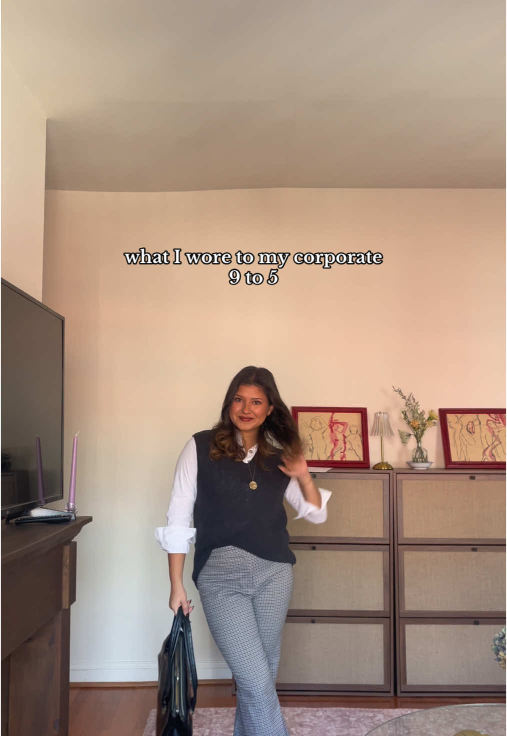 What I wore to my corporate 9 to 5 #latinacreator #pinterestaesthetic #fallaesthetic #thriftedoutfits #falloutfits #workoutfits 