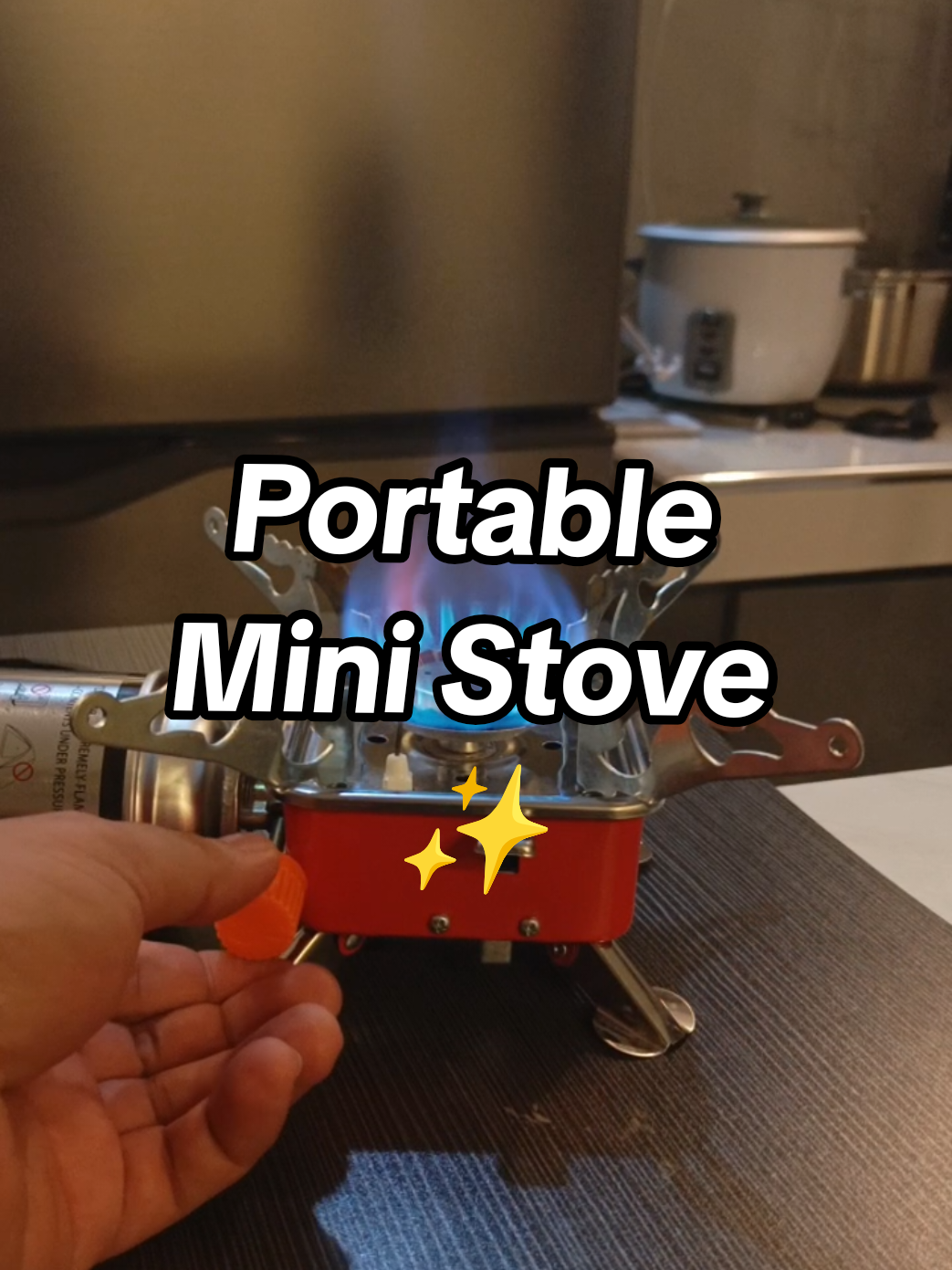 Perfect sa camping o biglaang lutuan 🏕️ #portable #stove #portablestove  #mini #camping 