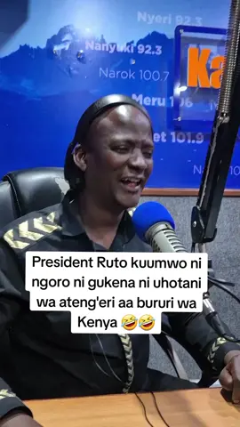 President Ruto kuumwo ni ngoro ni gukena ni uhotani wa ateng'eri aa bururi wa Kenya 🤣🤣 #gathaiyanangoni #kwigangara #ngoni #gathaiyadennis #kikuyu #fyp #kamemefm #viraltiktokvideo 