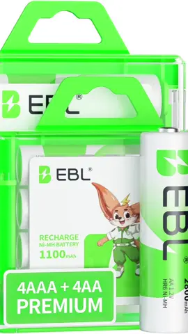 AA Rechargeable Batteries 2800Mah 4 Pack and AAA Rechargeable Batteries 1100Mah 4 Pack, 1.2V Ni-Mh AA AAA Batteries Combo. Perfect for those little gadgets! #shopping #dropshipping #battery #sell 