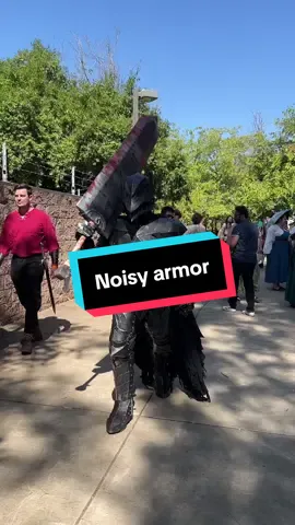 I’m often told that I’m heard before I’m seen haha #berserk #berserkcosplay #guts #berserkersrmor #gutscosplay  