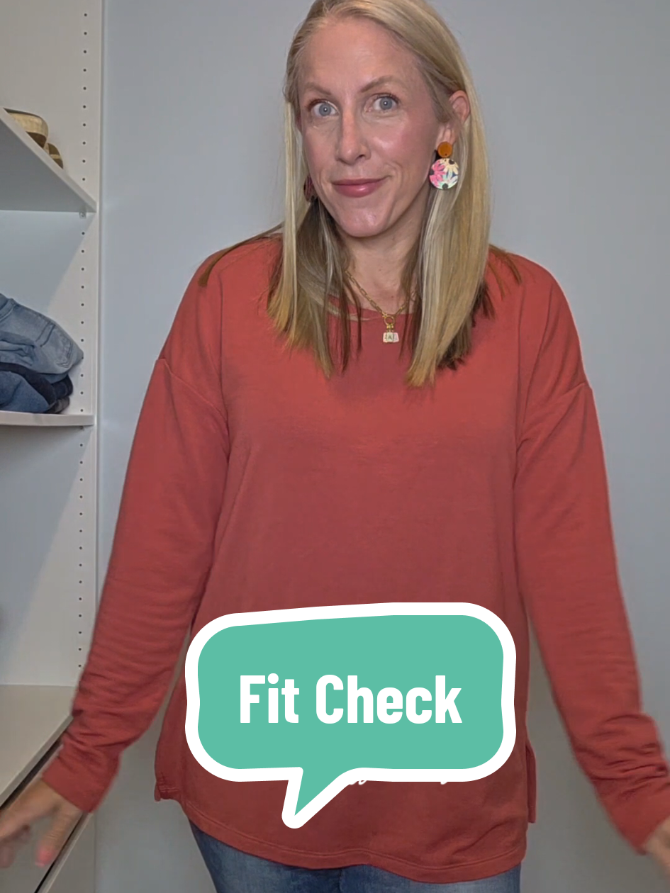 Fall colors and cute jewelry are an immediate mood booster ✨️ #midsizefashion #momof4 #healthjourney #officeoutfit #midsizeoutfit 