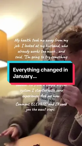 In January, my doctor told me I had to retire. I was devastated. Scared. I remember looking at my husband, who already works his ass off, knowing he couldn’t possibly work any harder… and knowing I had to figure something out. I found a simple digital system I could start from home…no tech, no hype, no BS. 6 months later? Debt paid. Tuition covered. A holiday booked. And for the first time in a long time… I feel proud of what I’m contributing. If you’re where I was …comment ELEVATE and I’ll send you the exact system I started with!