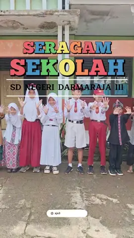 Outfit sekolah dari hari senis-sabtu 🤗 #uniform #seragamsekolah #sekolahdasar #sdndarmaraja3 #kecamatandarmaraja #kabupatensumedang 