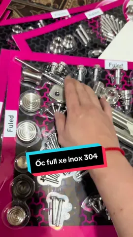 ỐC FULL XE INOX 304 SÁNG BÓNG TRÁNH RỈ SÉT QUÁ OK CHO AE DỌN XE KIỂNG 👍🏻👍🏻👍🏻 #nhanracingshop #xuhuongtiktok #ốcfullxe #xuhuong #ốcinox304  