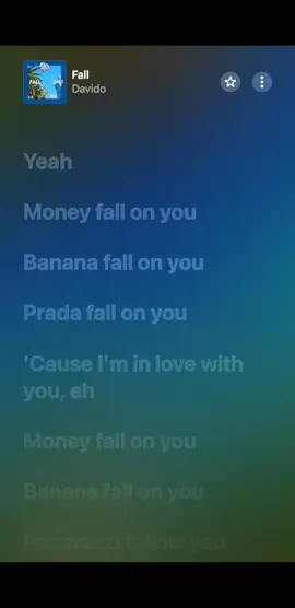 Song: FALL  Artist: Davido  #MusicLyrics #ViralSound  #ForYouPage #FundMilly  #Fall @davido 