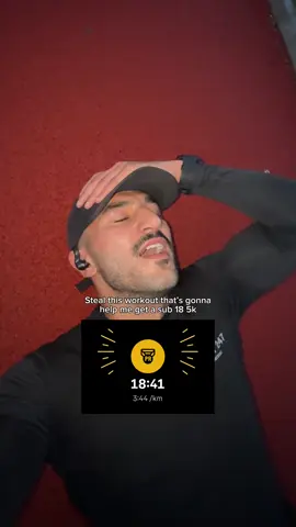 This was a 10/10 difficulty workout🤮 To workout your own pace for this session do the following👇🏽 Current 5k PB pace (e.g 25 minute 5k = 5:00 per/km) 5:00per/km + 5 or - 10 seconds = threshold pace  #Running #workout #threshold 