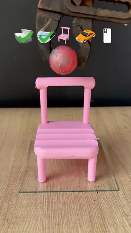 1000℃ Hot Metal Ball VS Foam+Face mask+stool+car.#satisfying#foryou#experiment