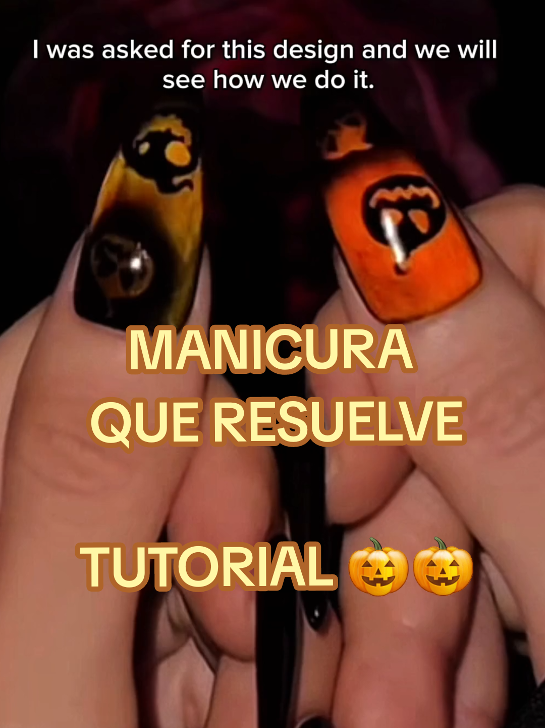 Respuesta a @celestecc1300   TUTORIAL de uñas de Hallowen : calabazas y ojo de gato 🎃 🐱 ¿Cómo hacer nailart de calabazas? #manicuraqueresuelve #uñas #halloween #halloweenlook #cateyenails @•C•E•L•E•S•T•E• 