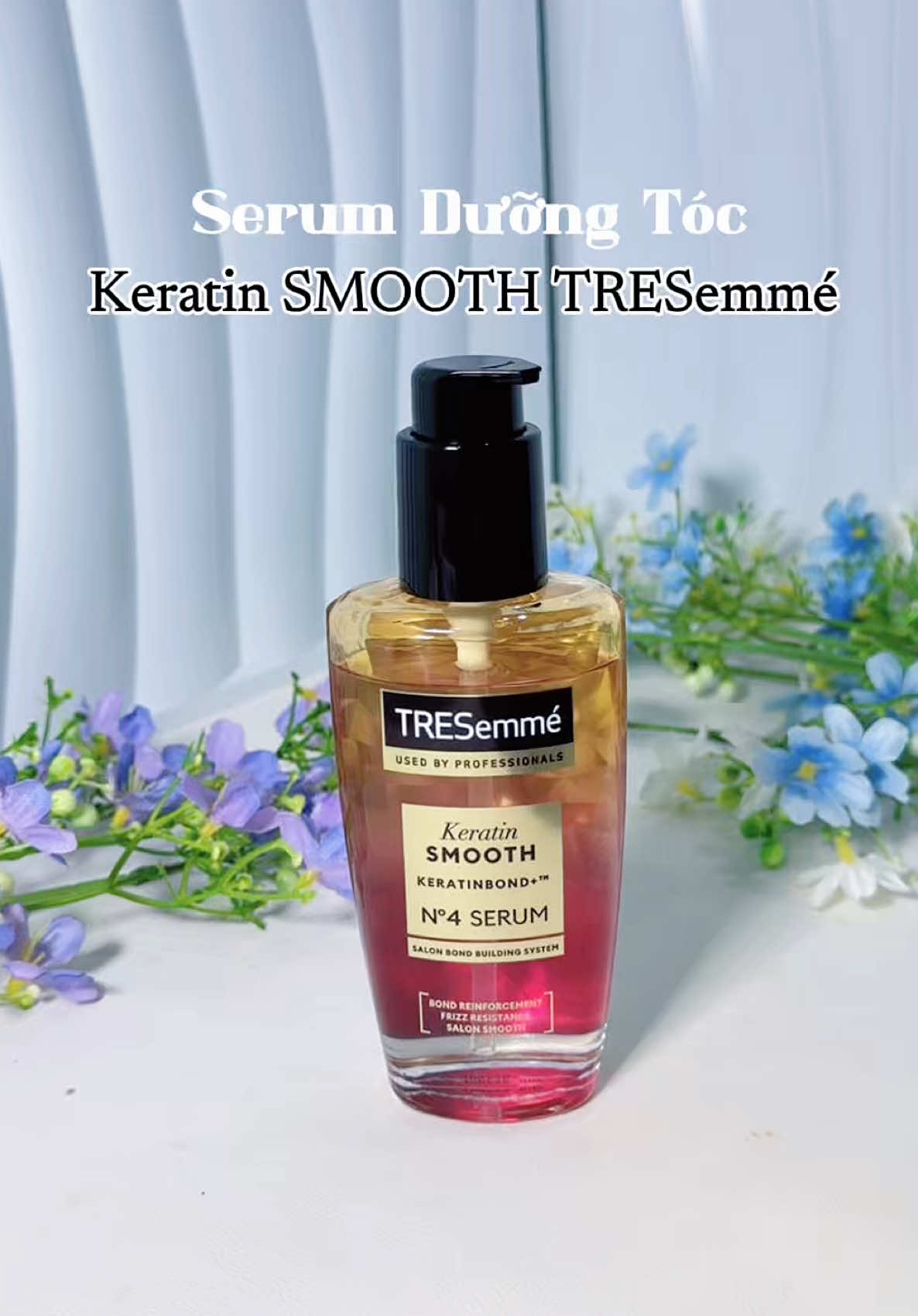 Serum Dưỡng Tóc TRESemmé xài xong là tóc bóng mượt còn thơm nữa! ✨ #TRESEMME ##TresemmeKeratinSmooth ##hoptaccungunilever #duongtoc #unboxing 