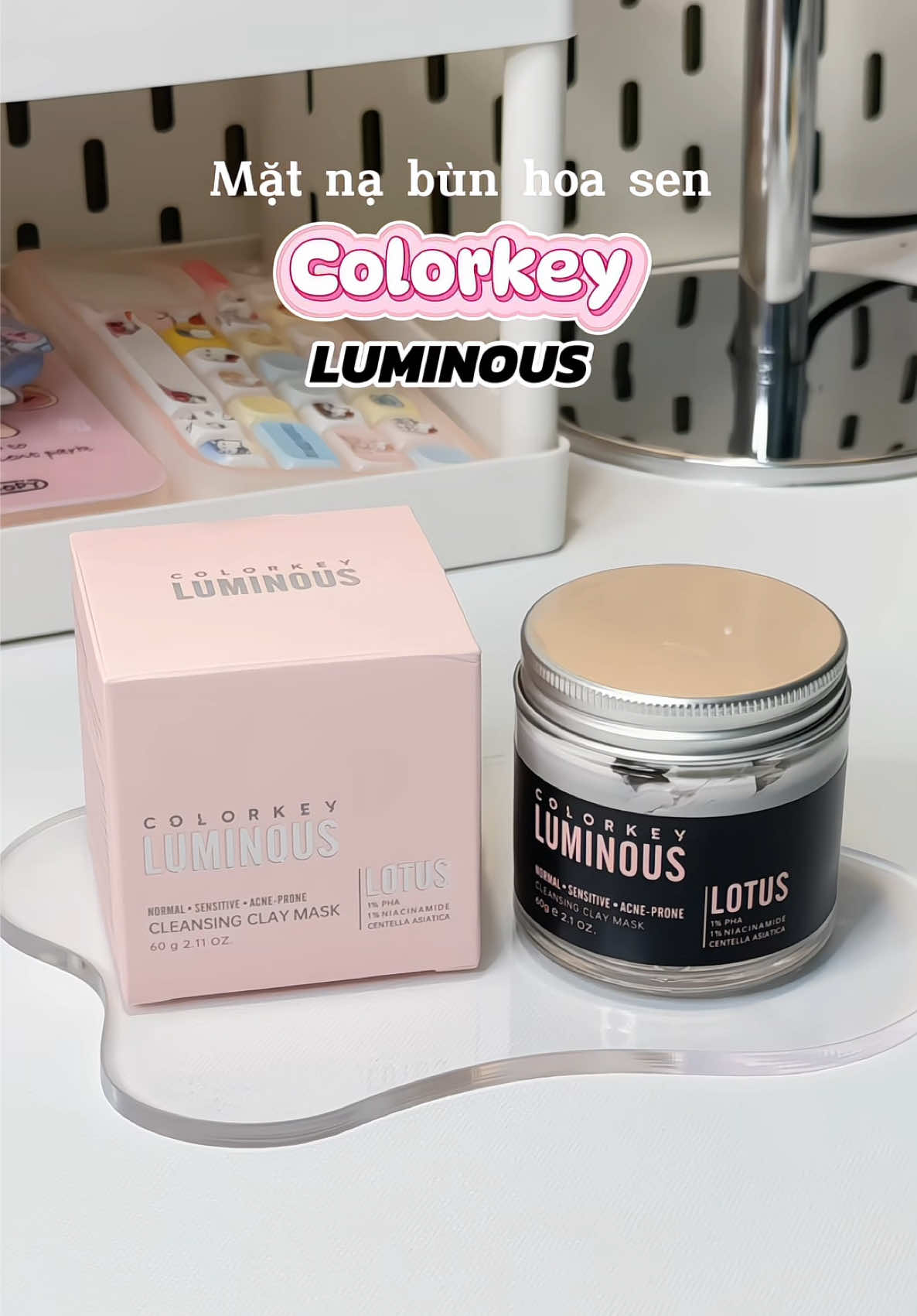 Colorkey có deal NGÀY ĐÔI (09/10-11/10) của sản phẩm Clay mask như sau nhé: - Hoa sen Clay mask: 129🐳, tặng 1 mini cleanser và 1 miếng B5 mask - Trà xanh Clay mask: 129🐳, m.u.a 1 tặng 1 mini gel, m.u.a 2 tặng 1 mini cleanser + mút Colorkey Dùng siu mê nha #colorkeyluminous #matnadatset #matnabun  #claymask #payday 
