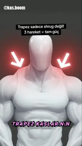 💪 Trapez kasları = Güçlü duruş! ✔ Barbell Shrug → üst trapez ✔ Dumbbell Row → orta trapez ✔ Y Raise → alt trapez 3 bölge. 3 hareket. Tek formül. 🔥 Sonuç: Patlayan trapezler! #trapez #sırtantrenmanı #fitnessmotivation #bodybuilding #GymTok 