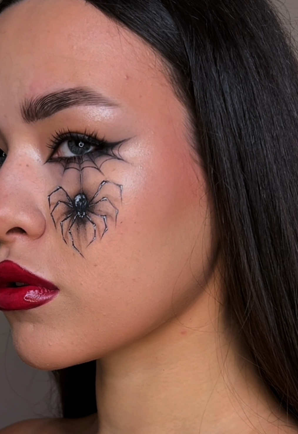 🕷️🕸️🕷️ ib: @dom.skii  #illusionmakeup #creativemakeup #halloweenmakeup #spookyseason #fyp 