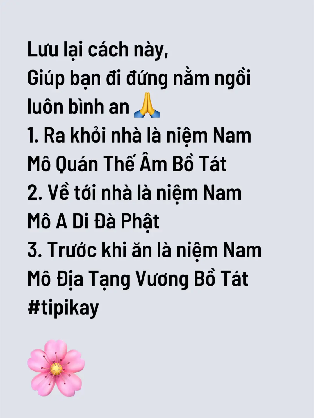 Cách giúp cả đời bình an #niemphat #tipikay #huongquevegan 
