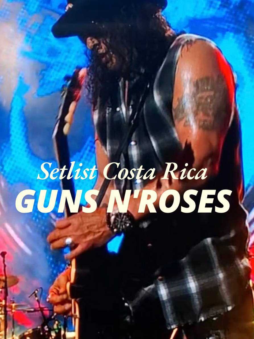 📌 Este fue el setlist de Guns N’ Roses en Costa Rica  🎸🔥 27 canciones, clásicos eternos, rarezas y hasta covers brutales. ¿Con cuál te quedas? 👇 #gunsnroses #axlrose #slash #setlist #rocklegends 