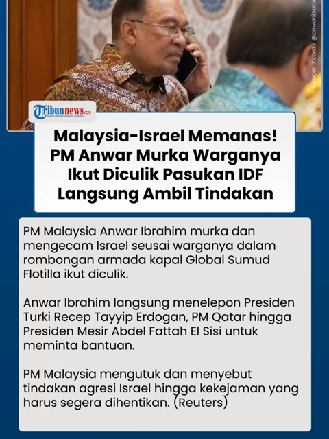 Panas! Malaysia Murka Warganya Ikut Diculik Israel, PM Anwar Langsung Bergerak Cepat Kutuk Zionis #malaysia #pmanwar #beritaterkini #tiktokberita