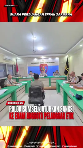 Polda Sumatera Selatan menunjukkan komitmen tegas terhadap pelanggaran yang dilakukan oleh anggotanya. Dari 23 hingga 26 September 2025, diadakan Sidang Komisi Kode Etik Profesi (KKEP) untuk enam anggota yang terlibat dalam pelanggaran. Sidang ini menegaskan disiplin dan transparansi Polri di mata masyarakat.  Hasil sidang KKEP menyatakan bahwa AKP H, IPTU M, dan IPDA Y terbukti tidak profesional saat penangkapan yang mengakibatkan korban jiwa, dengan sanksi demosi selama 2 tahun dan permintaan maaf. Bripka W melakukan pelanggaran moral yang terungkap di media sosial, dijatuhi sanksi penempatan khusus selama 30 hari dan demosi 10 tahun. Briptu A. R. B positif narkoba dan direkomendasikan untuk diberhentikan dengan tidak hormat setelah penempatan khusus 30 hari. Bripda A. H membawa pipa besi dan dikenakan sanksi demosi 2 tahun.  Polda Sumsel menekankan bahwa tidak ada toleransi terhadap pelanggaran disiplin. Langkah ini menunjukkan keseriusan Polri dalam memperbaiki diri dan menjaga kepercayaan publik. #Palembang #SumateraSelatan #Indonesia #Superejatv #PoldaSumsel