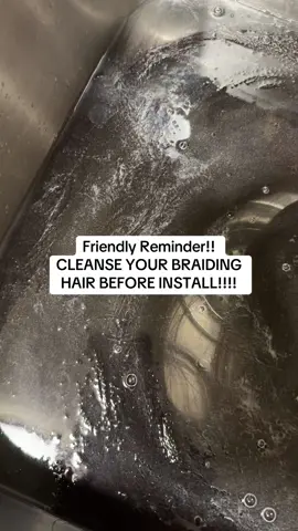 Cleanse your braiding hair before install! These chemicals are not good for our scalp!  #braidinghair #boxbraids #boxbraidstyles #knotlessbraids #braidinghairstyles 
