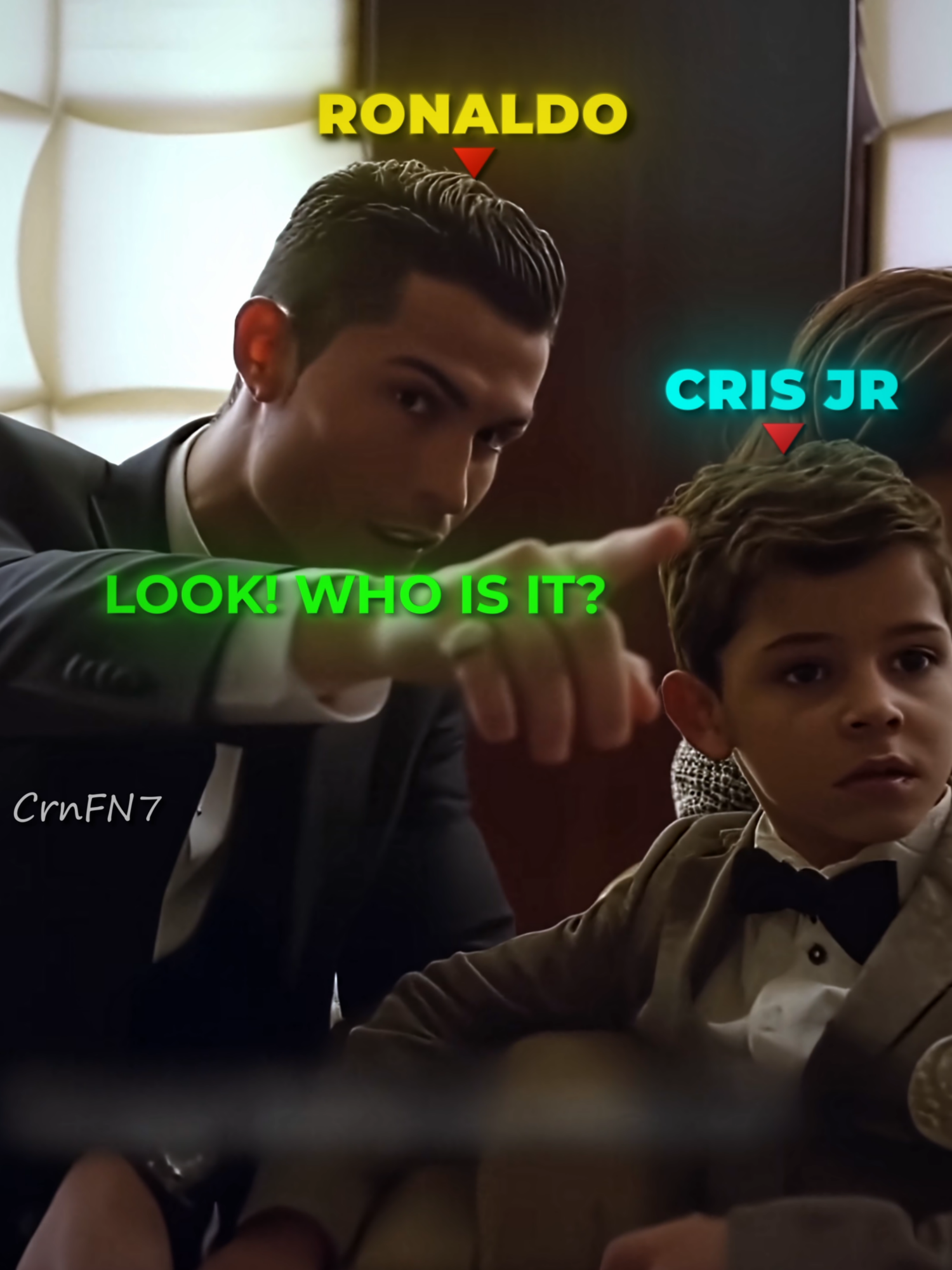 Ronaldo Jr Meets Messi And Scores A Goal! #footballtiktok