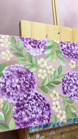 Sometimes we forget that the point of making art is to make something that feels good to YOU! It’s easy to get caught up in making something look exactly like what you think others want… but sometimes making art that resonates with you will naturally translate into works that are even more beautiful 🥰🫶🏼#camillacreations #painting #artist #flowerpainting #hydrangeas 