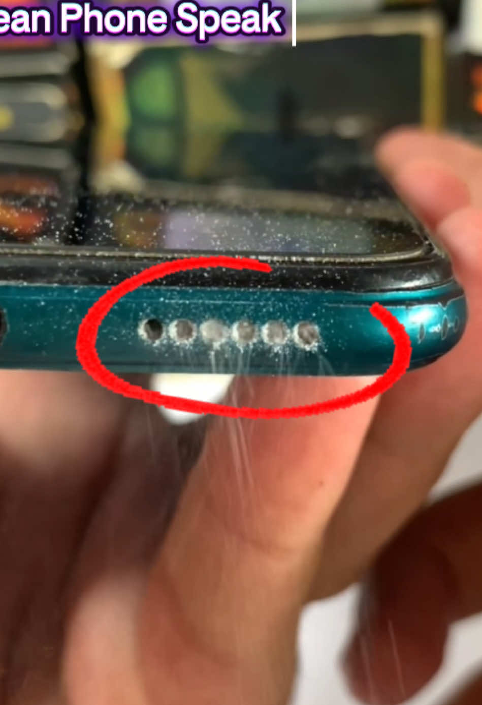 Quick & safe way to clean your phone speaker at home — clear sound in just a few steps! 🔊✨. #Clean #Speaker #Fvp #Mobiletips #Mobiletech 