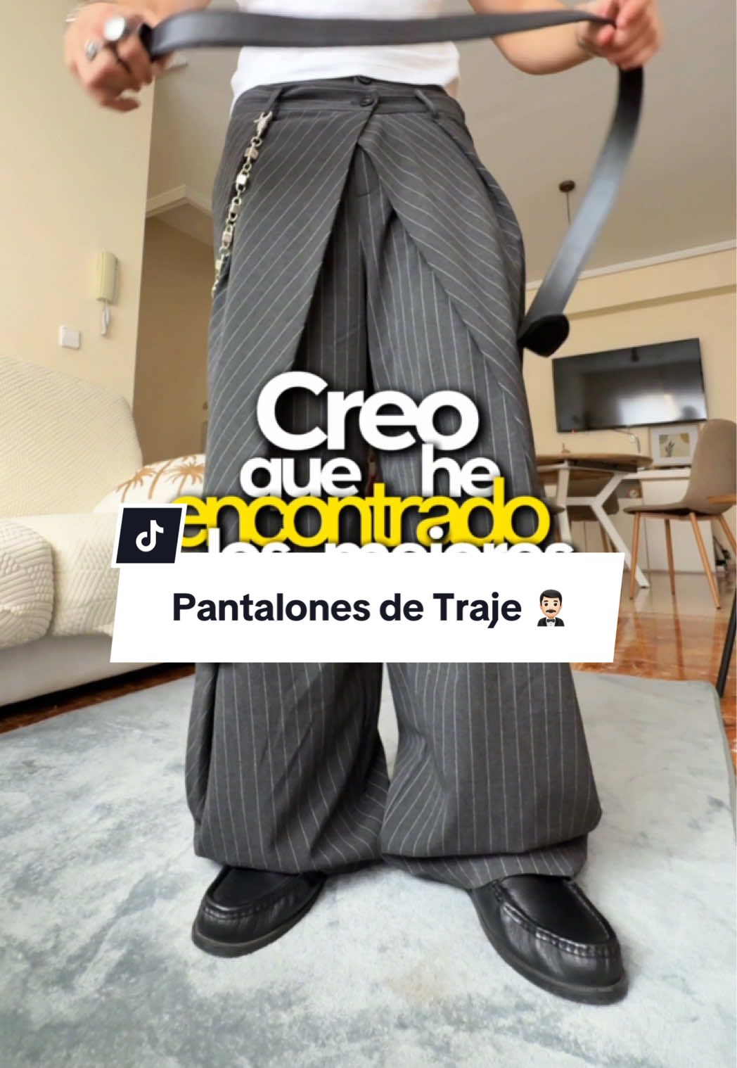 Creo que he ENCONTRADO los mejores PANTALONES de TRAJE 👔 #modamasculina #pantalones #streetwear #fashiontikton #outfitinspiration 