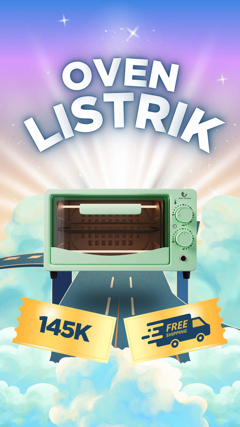 Oven listrik berkapasitas besar dengan penggunaan daya cuma di 600 watt aja #oven #ovenlistrik #hanriver #hanrivertiktok #fyp 