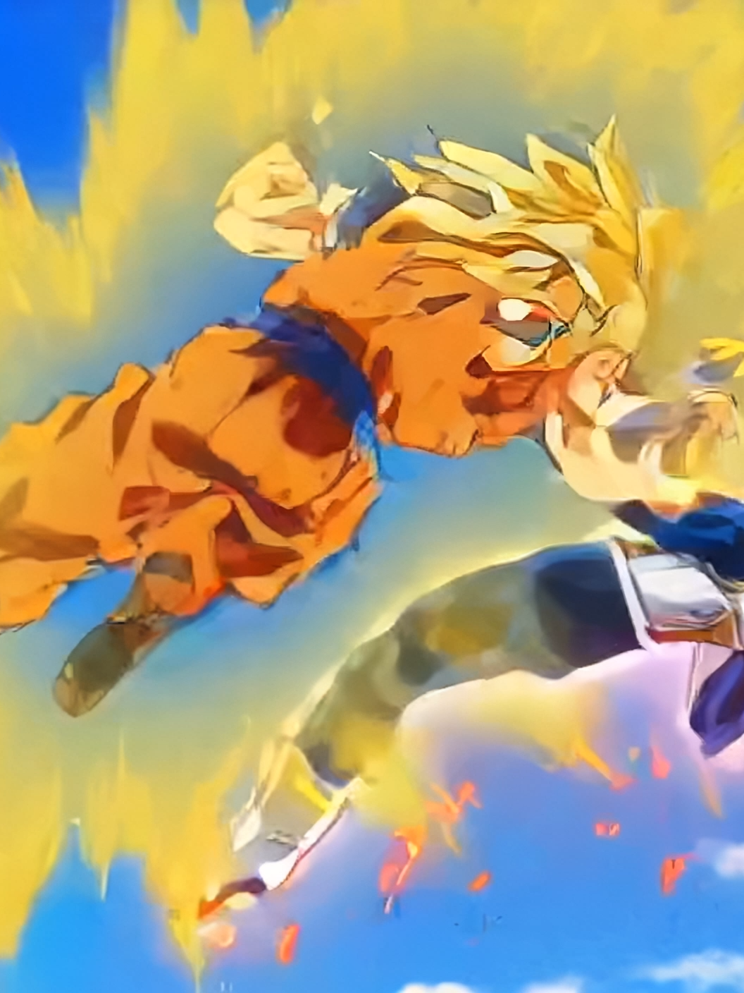 Goku SSJ vs Vegeta SSJG #sora2 #ia #fyp #fy #sora #anime #dbs #goku #vegeta
