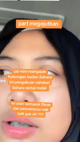 sangat mengejutkan keluar dari mulut teman Sahara rental mobil #sahara_vebesss #yaimimdosen #perseteruantetangga #mimrose #viralpyp