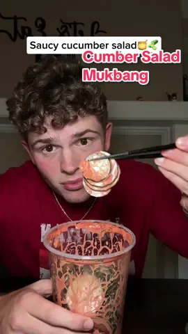 Who knew vegetables could get this good;) #foodhacks #cucumber #mukbang #thefoodguy #asmr 