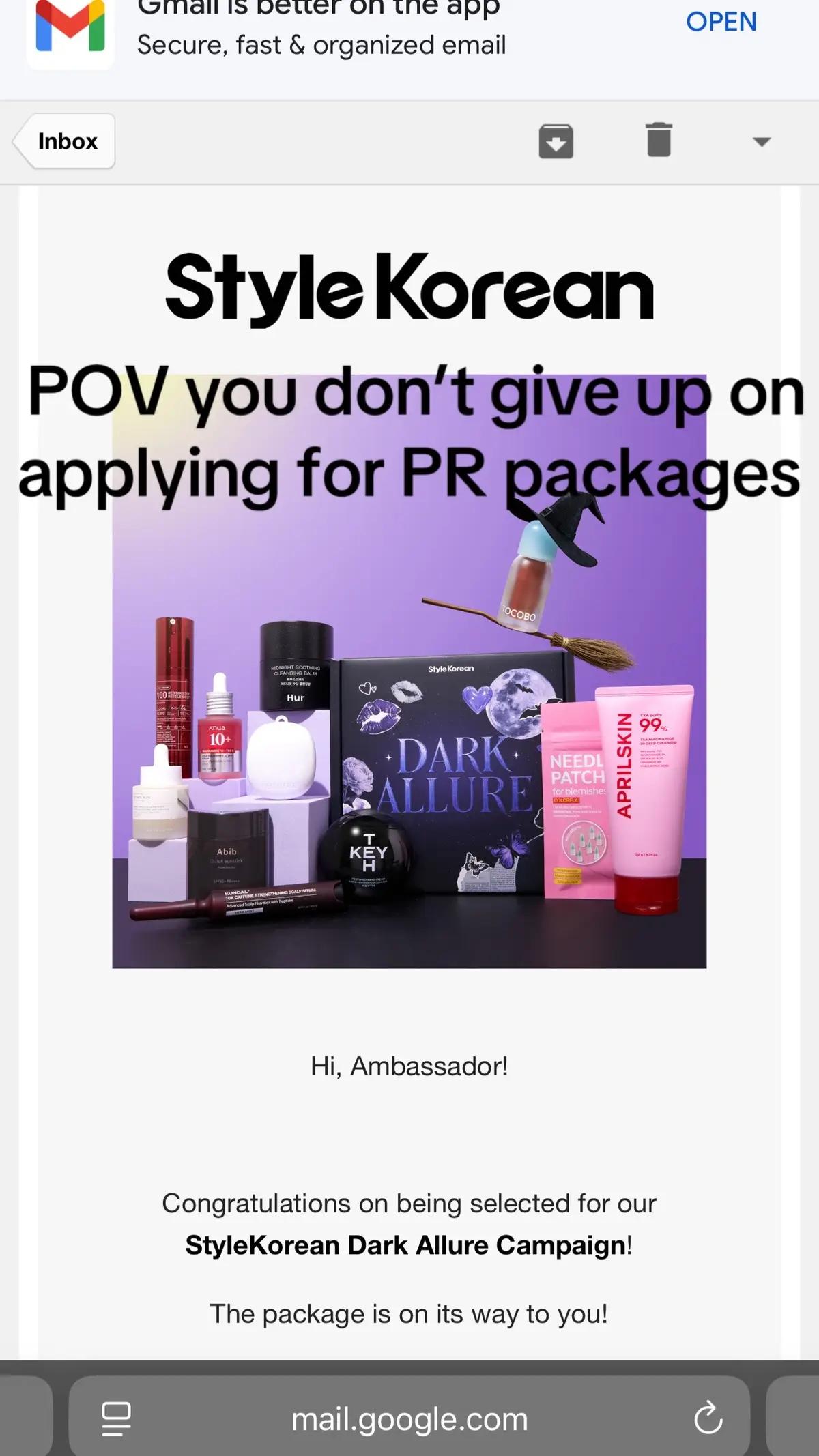 I’m in love with Korean pr packaging #korean #fyp #pr #koreanskincare #foryoupage 