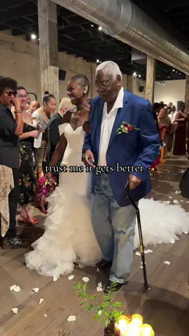 Trust me twin, it gets so much better 🙌🏿🙏🏿❤️ #blacklove #blackbride #blackwedding #blacklesbiantiktok🌈 #wedding 📍@collectivespacesmd 