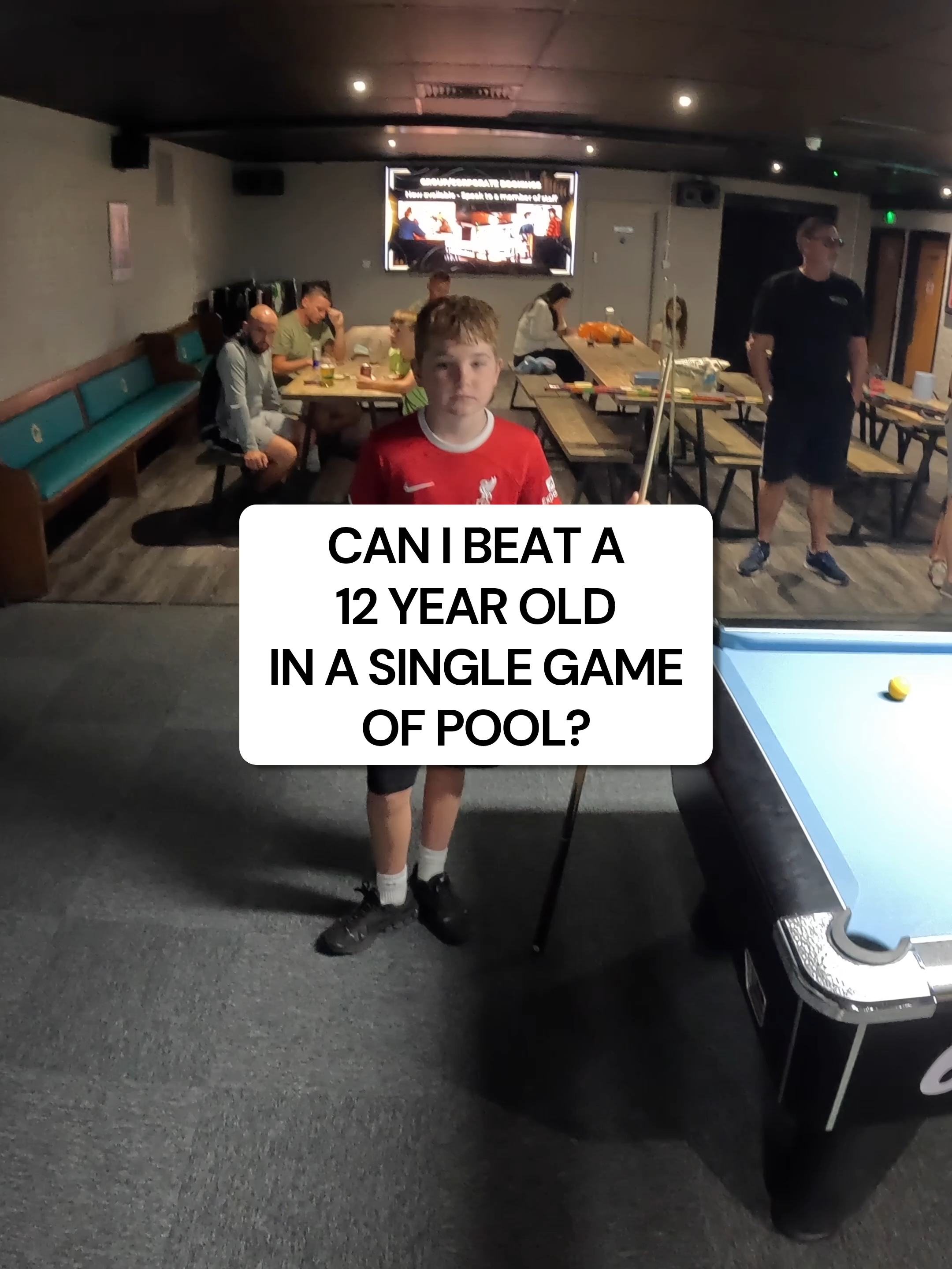 Can I beat a 12 Year Old in a single game of pool? Thanks to Luca for the game! 🎱 #pool#englishpool#8ball#8ballpool#attacking8ball#skills#billiards#ultimatepool