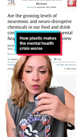 A big review was just published, showing all of the mechanisms by which endocrine disrupting chemicals impact our mental health #microplastics #endocrinedisruptingchemicals #mentalhealthcrisis 