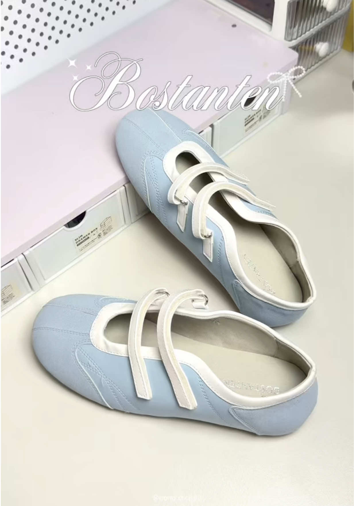 น่ารักเกินไปมั้ย ต้องมี ต้องมี 🩰🩵 #รองเท้าคัทชูผู้หญิง #รองเท้าbostanten #bostantenshoes #bostanten 