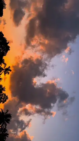 Sky colour change so fast😭🌅#akash #fyp #goldenhour #sky #sunset 