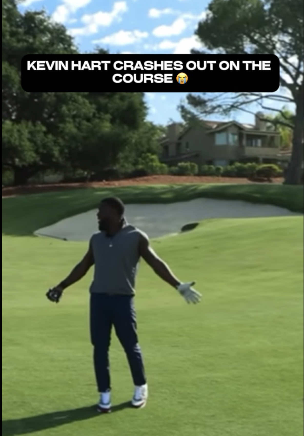Kev, you can’t crash out and then talk about how peaceful golf is 😭 ( CREDIT : @Bryson DeChambeau @Kevin Hart ) #Golf #caddy #brysondechambeau #kevinhart #golftok 