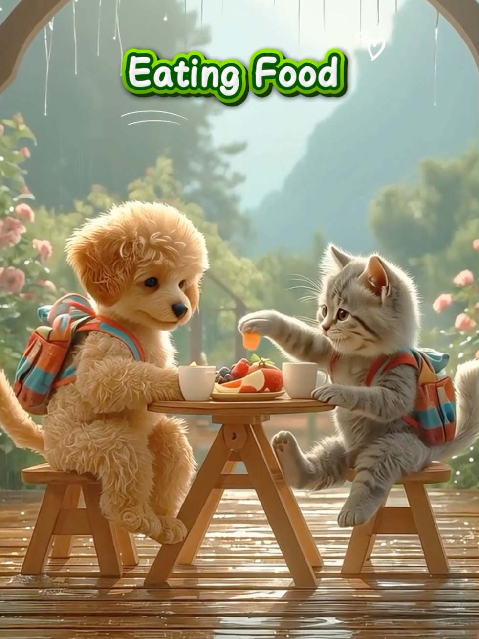 Cute baby animals fun learning activities for kids. Cartoon for kids 2025.Cute Kitten and Puppy are pedal bicycle, brushing toothbrush, morning exercise, cooking, eating, going to school, planting and having fun together. #puppy #kitty #cartoons #cuteanimals #kids 