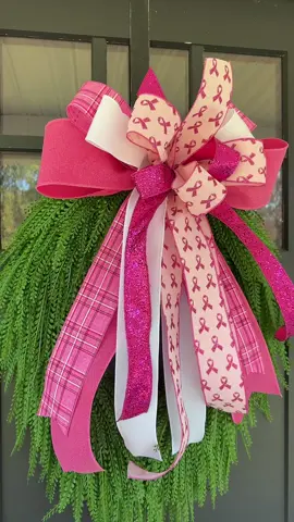 🎀 October is Breast Cancer Awareness Month 🎀 Check out this big, beautiful bow on our bead grass wreath — a simple but powerful way to show love, strength, and support. 💕 #BreastCancerAwareness #TMIGifts #ThinkPink