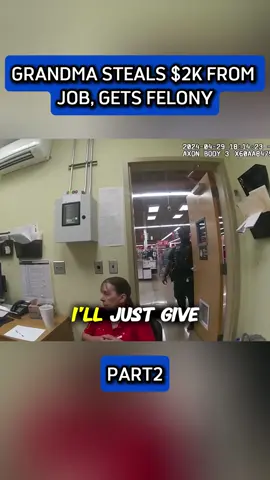 Grandma Steals $2K From Job, Gets Felony #stolen #felony #fyp #news