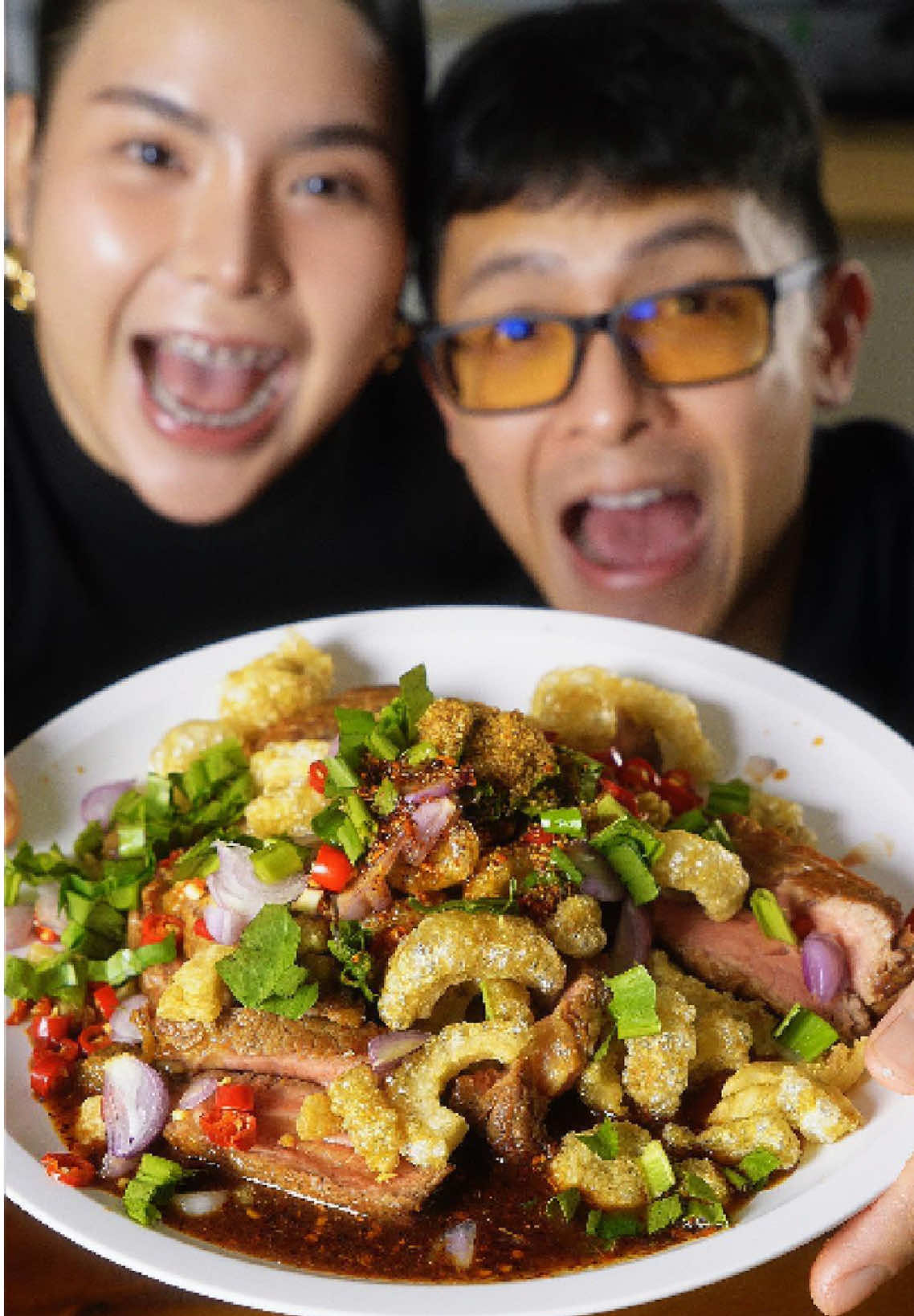 น้ำตกเนื้อพิคานย่า 🥩 #Nongyou @papang.official 